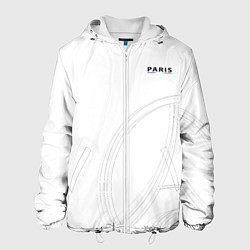 Куртка с капюшоном мужская PSG Core Big Logo White New 202223, цвет: 3D-белый