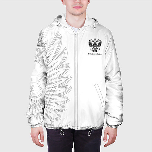 Мужская куртка Russia MSKSide - Colorless / 3D-Белый – фото 3