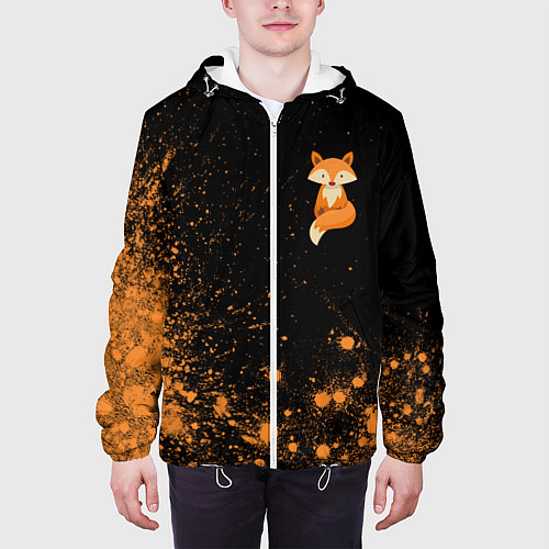 Мужская куртка Foxy - Paint / 3D-Белый – фото 3