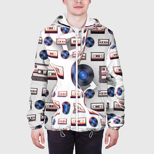 Мужская куртка Дискотека 80 / 3D-Белый – фото 3