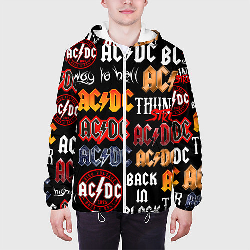 Мужская куртка AC DC LOGOBOMBING / 3D-Белый – фото 3