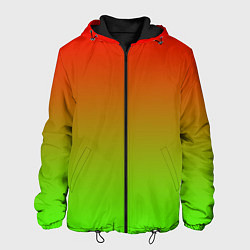 Куртка с капюшоном мужская Градиент Яблоко, цвет: 3D-черный