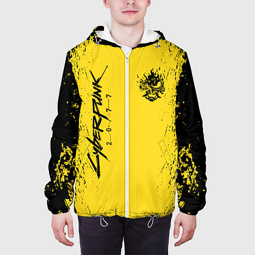 Мужская куртка CYBERPUNK 2077 КИБЕРПАНК 2077 / 3D-Белый – фото 3