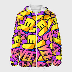 Куртка с капюшоном мужская ROBLOX РОБЛОКС YEET, цвет: 3D-белый