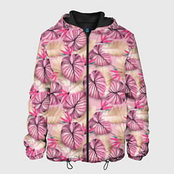 Мужская куртка Розовый тропический узор