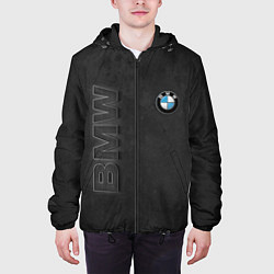 Куртка с капюшоном мужская BMW LOGO AND INSCRIPTION, цвет: 3D-черный — фото 2
