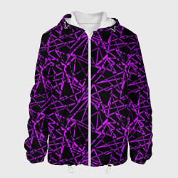 Мужская куртка Фиолетово-черный абстрактный узор