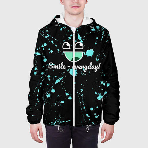 Мужская куртка Smile Evereday - Улыбайся ! / 3D-Белый – фото 3