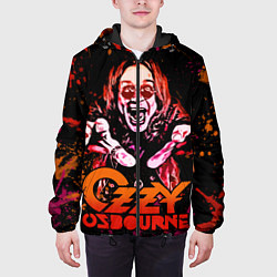 Куртка с капюшоном мужская Ozzy Osbourne, цвет: 3D-черный — фото 2