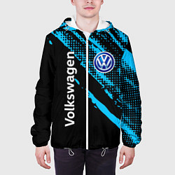 Куртка с капюшоном мужская Volkswagen Фольксваген, цвет: 3D-белый — фото 2