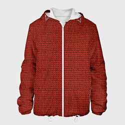 Куртка с капюшоном мужская Красная вязь, цвет: 3D-белый