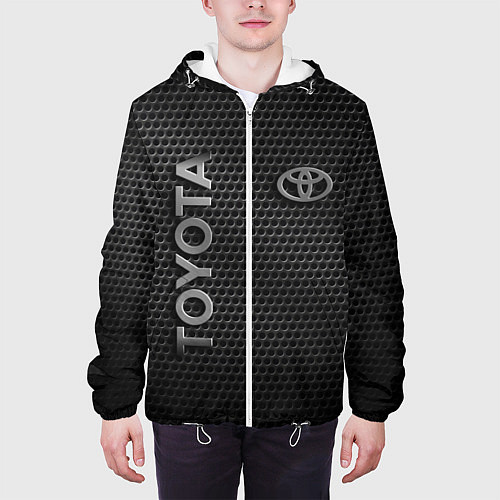 Мужская куртка TOYOTA STEEL HONEYCOMBS / 3D-Белый – фото 3