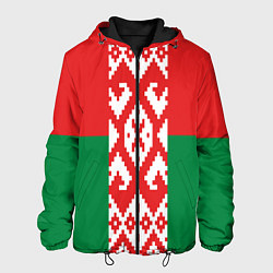 Куртка с капюшоном мужская Белоруссия, цвет: 3D-черный