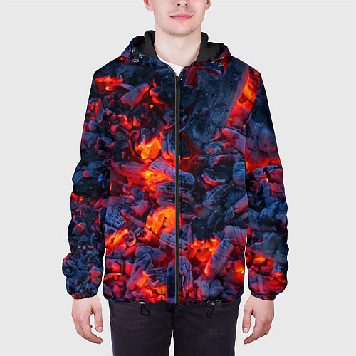 Мужская куртка Магия углей / 3D-Черный – фото 3