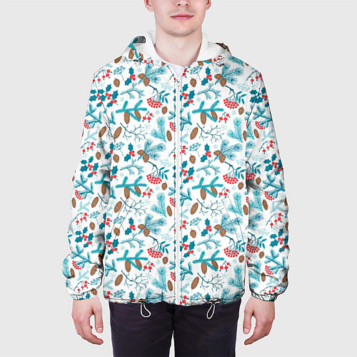 Мужская куртка Морозная Зимняя Свежесть / 3D-Белый – фото 3
