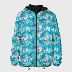 Куртка с капюшоном мужская Снежный Дизайн, цвет: 3D-черный