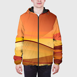 Куртка с капюшоном мужская Пустыня Арракис Дюна, цвет: 3D-черный — фото 2