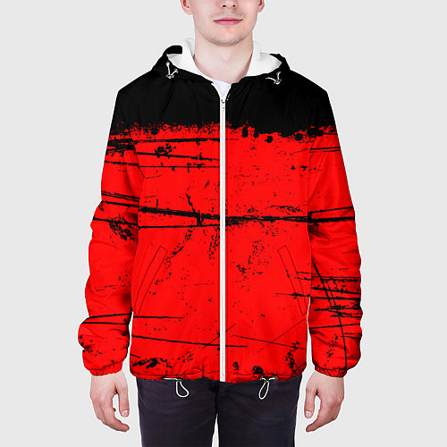 Мужская куртка КРАСНЫЙ ГРАНЖ RED GRUNGE / 3D-Белый – фото 3