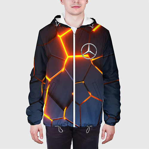 Мужская куртка MERCEDES-BENZ AMG 3D ГЕОМЕТРИЯ / 3D-Белый – фото 3
