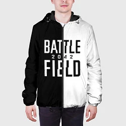 Куртка с капюшоном мужская БАТЛФИЛД 2042 ЛОГОТИП, цвет: 3D-черный — фото 2