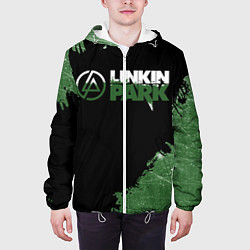 Куртка с капюшоном мужская Линкин Парк в стиле Гранж Linkin Park, цвет: 3D-белый — фото 2