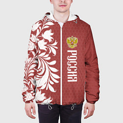 Куртка с капюшоном мужская Сборная России, цвет: 3D-белый — фото 2