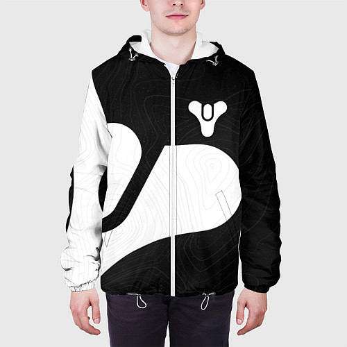 Мужская куртка DESTINY 2 LOGO WHITE / 3D-Белый – фото 3