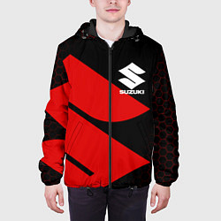 Куртка с капюшоном мужская SUZUKI СУЗУКИ СПОРТ ЯПОНИЯ, цвет: 3D-черный — фото 2