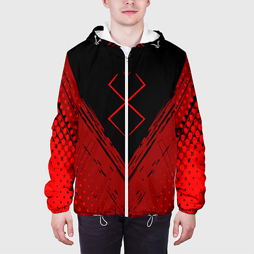 Мужская куртка Berserk - Берсерк / 3D-Белый – фото 3