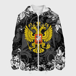 Куртка с капюшоном мужская Российская Федерация, цвет: 3D-белый