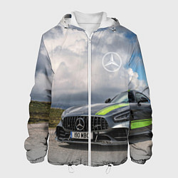 Куртка с капюшоном мужская Mercedes V8 Biturbo Racing Team AMG, цвет: 3D-белый