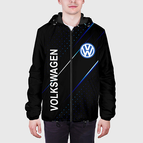 Мужская куртка Volkswagen, sport style / 3D-Черный – фото 3