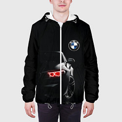 Куртка с капюшоном мужская BMW МИНИМЛ, цвет: 3D-белый — фото 2