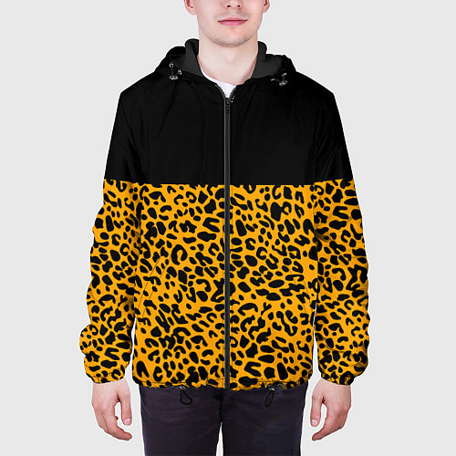 Мужская куртка СТИЛЬ ЛЕОПАРДА / 3D-Черный – фото 3