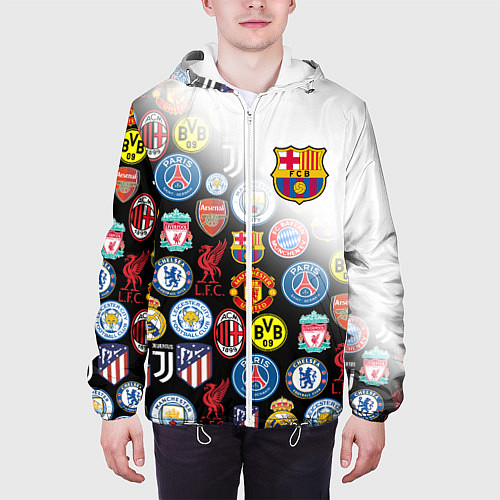 Мужская куртка FC BARCELONA LOGOBOMBING / 3D-Белый – фото 3