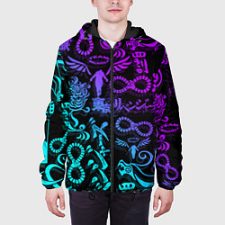 Куртка с капюшоном мужская ТАТУ ТОКЙСКИЕ МСТИТЕЛИ НЕОН, цвет: 3D-черный — фото 2