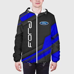 Куртка с капюшоном мужская Ford Форд авто, цвет: 3D-белый — фото 2