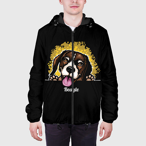 Мужская куртка Бигль Beagle / 3D-Черный – фото 3