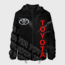 Куртка с капюшоном мужская TOYOTA SPORT ГЕОМЕТРИЯ, цвет: 3D-черный