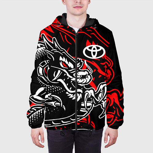 Мужская куртка TOYOTA DRAGON ТОЙОТА ДРАКОН / 3D-Черный – фото 3