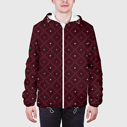 Куртка с капюшоном мужская Knitted Texture, цвет: 3D-белый — фото 2