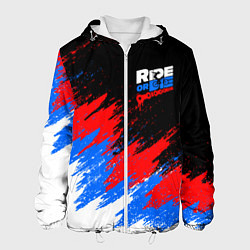 Куртка с капюшоном мужская RIDE OR DIE RUSSIA EXTREME, цвет: 3D-белый