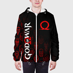 Куртка с капюшоном мужская GOD OF WAR HEROES ГЕРОИ, цвет: 3D-белый — фото 2
