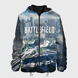 Куртка с капюшоном мужская Battlefield 2042 - КАЛЕЙДОСКОП, цвет: 3D-черный