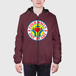 Куртка с капюшоном мужская Лого фирмы троицы, цвет: 3D-черный — фото 2