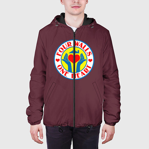 Мужская куртка Лого фирмы троицы / 3D-Черный – фото 3