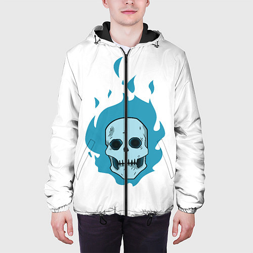 Мужская куртка Череп Cute Angel парный / 3D-Черный – фото 3