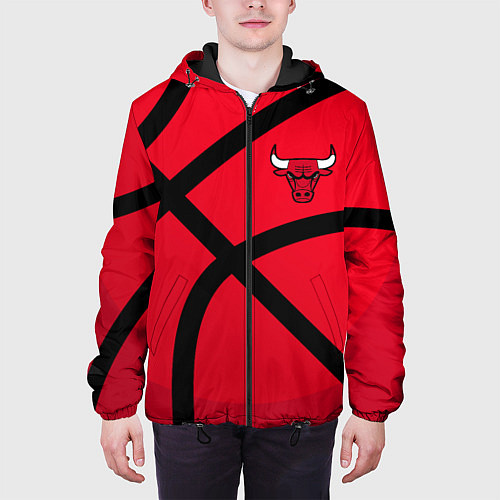 Мужская куртка Чикаго Буллз Chicago Bulls NBA / 3D-Черный – фото 3