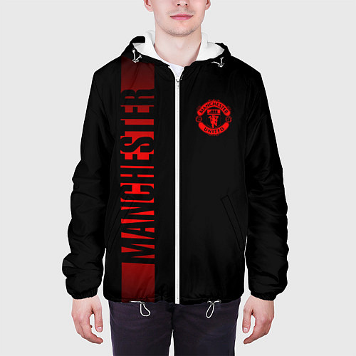 Мужская куртка МАНЧЕСТЕР ЮНАЙТЕД RED LINE / 3D-Белый – фото 3