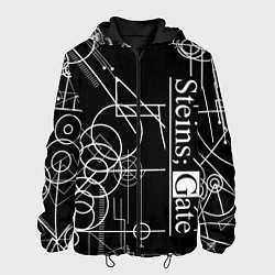 Куртка с капюшоном мужская SteinsGate Врата Штейна, цвет: 3D-черный